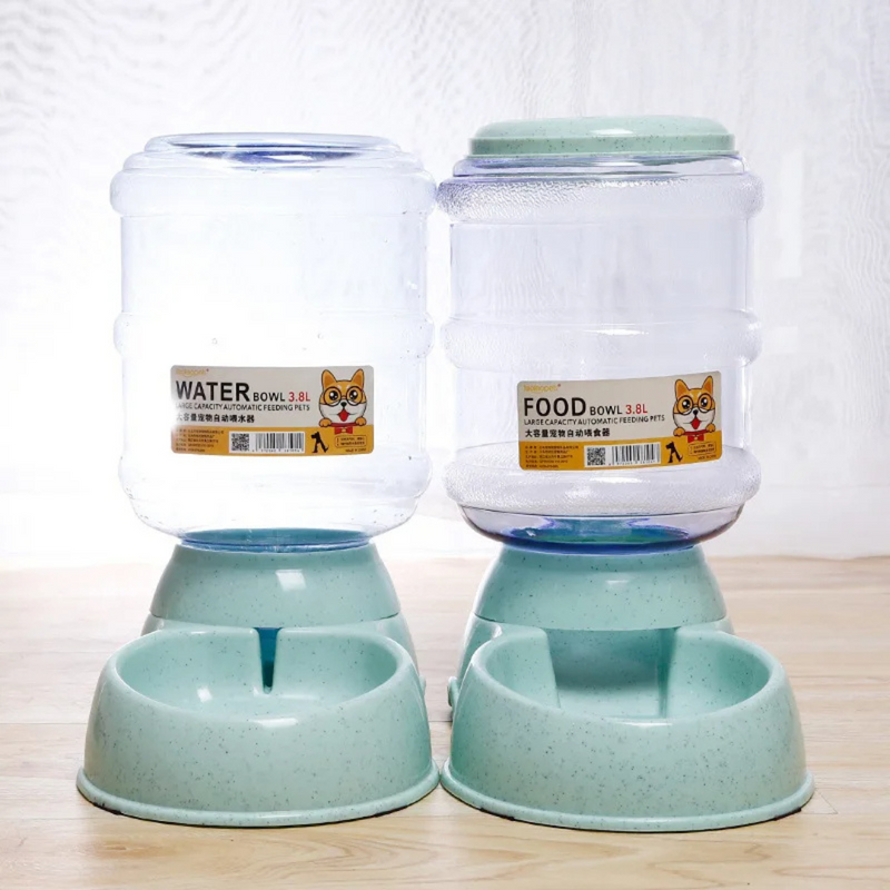 Comedouro e Bebedouro Automático para Pets - Alimentação e Hidratação Prática para Cães e Gatos | Capacidade Dupla