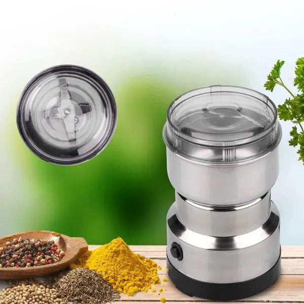 Moedor e Triturador Elétrico de Grãos - Eficiente, Compacto e Versátil para Café, Especiarias e Mais