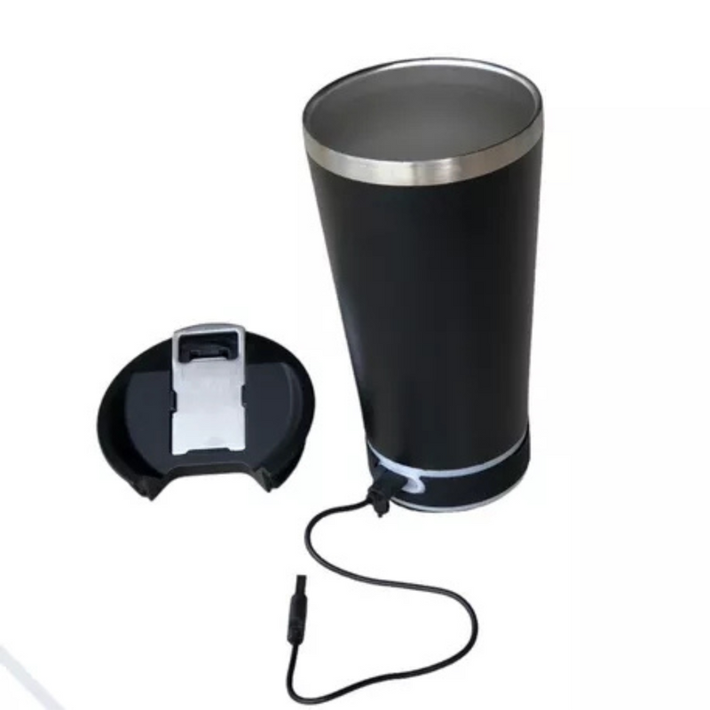 Copo Térmico com Som Bluetooth 420ml: Bebidas na Temperatura Perfeita e Música em Qualquer Lugar!