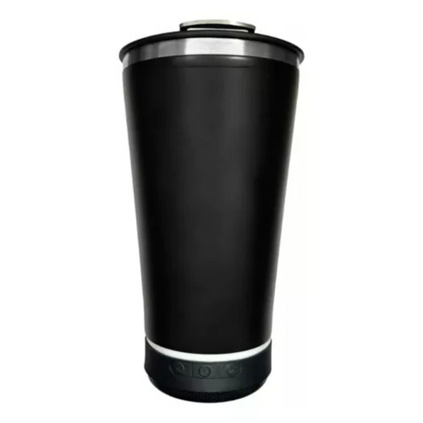 Copo Térmico com Som Bluetooth 420ml: Bebidas na Temperatura Perfeita e Música em Qualquer Lugar!