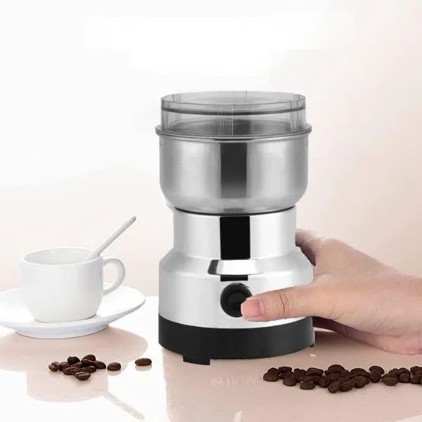 Moedor e Triturador Elétrico de Grãos - Eficiente, Compacto e Versátil para Café, Especiarias e Mais
