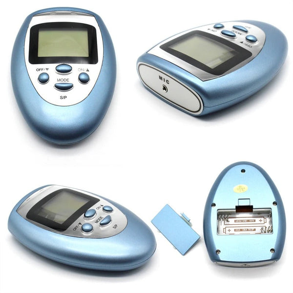 Massageador Digital de Fisioterapia Portátil com 8 Modos - Alívio Muscular Rápido e Compacto para Uso em Casa ou Viagem