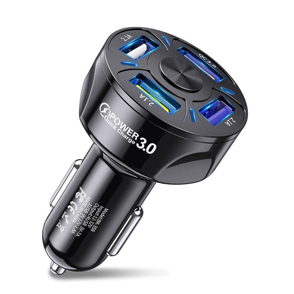 Adaptador Veicular para Carregamento Rápido USB - Carregue Smartphones e Dispositivos em Alta Velocidade
