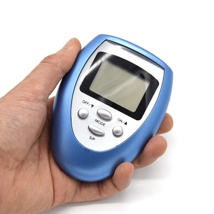 Massageador Digital de Fisioterapia Portátil com 8 Modos - Alívio Muscular Rápido e Compacto para Uso em Casa ou Viagem