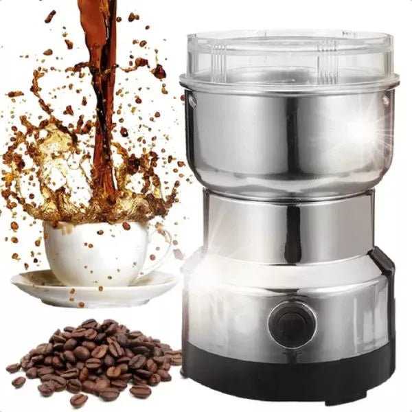 Moedor e Triturador Elétrico de Grãos - Eficiente, Compacto e Versátil para Café, Especiarias e Mais