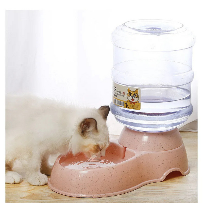 Comedouro e Bebedouro Automático para Pets - Alimentação e Hidratação Prática para Cães e Gatos | Capacidade Dupla