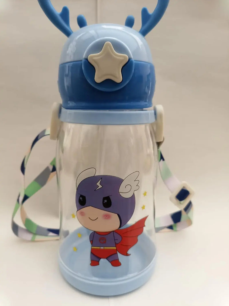 Garrafa Infantil Portátil com Desenho e Alça