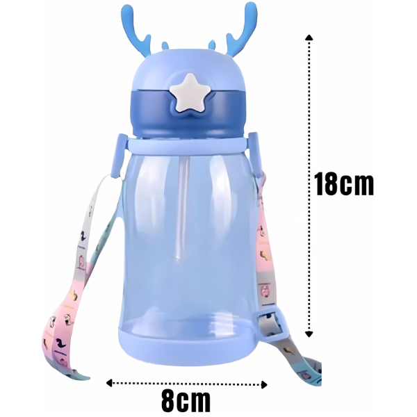 Garrafa Infantil Portátil com Desenho e Alça