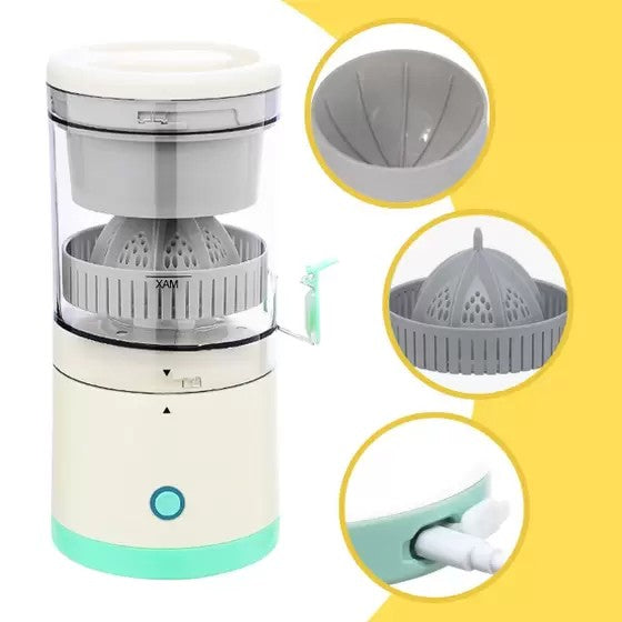 Espremedor de Frutas Automático Portátil Recarregável - Mini Design, 110V/220V, Ideal para Laranjas, Limões e Mais!