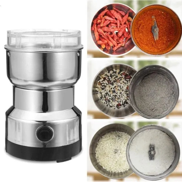 Moedor e Triturador Elétrico de Grãos - Eficiente, Compacto e Versátil para Café, Especiarias e Mais