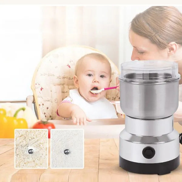 Moedor e Triturador Elétrico de Grãos - Eficiente, Compacto e Versátil para Café, Especiarias e Mais