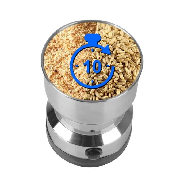 Moedor e Triturador Elétrico de Grãos - Eficiente, Compacto e Versátil para Café, Especiarias e Mais