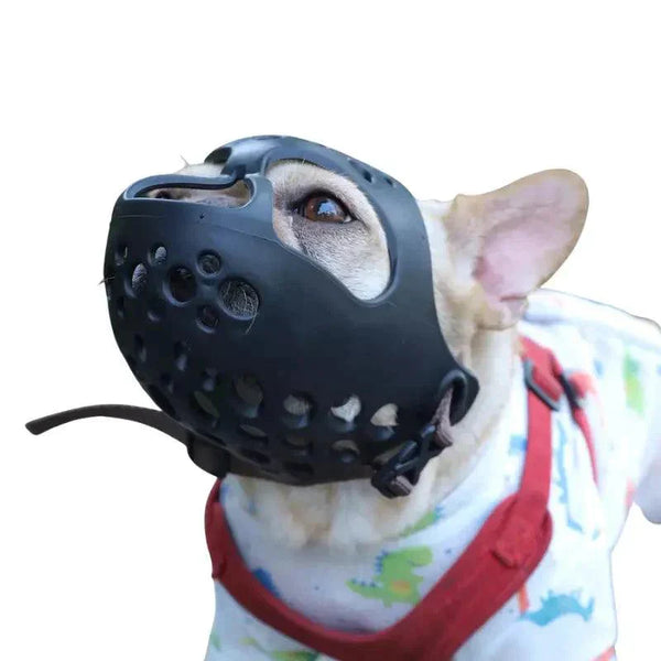 Focinheira Respirável Anti-mordida para Cães - Confortável, Segura e Ideal para Passeios e Treinamento
