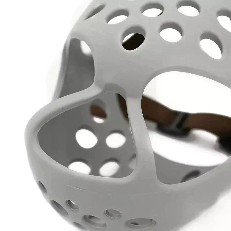 Focinheira Respirável Anti-mordida para Cães - Confortável, Segura e Ideal para Passeios e Treinamento