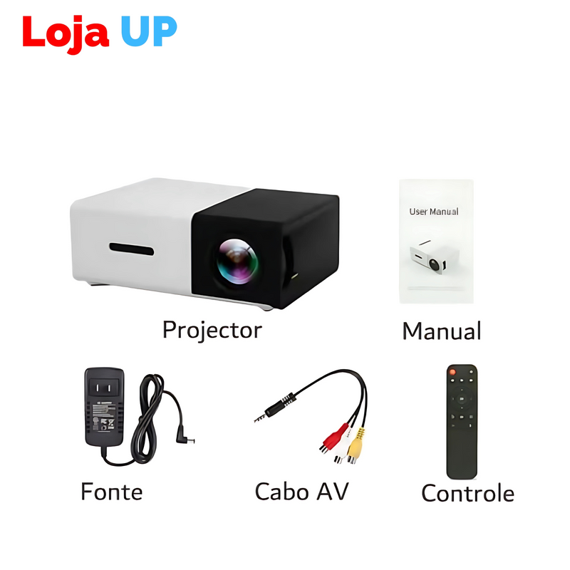 Mini Projetor Portátil
